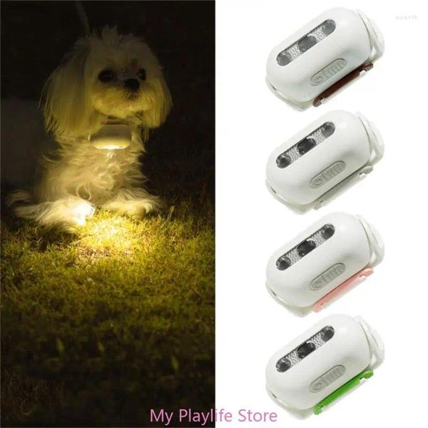 Collari per cani Collare per animali domestici ricaricabile tramite USB Luce per passeggiate notturne Clipon Campeggio LED esterno di sicurezza impermeabile