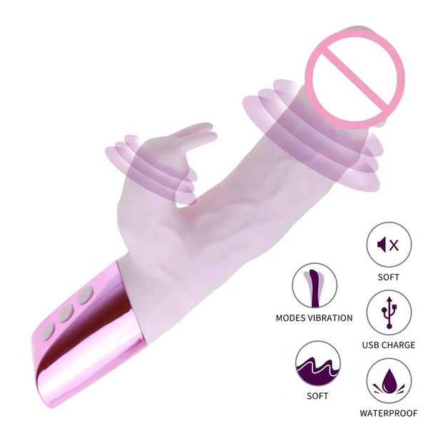 Gegenstände leistungsstarker Kaninchenvibrator großer Dildo 12 Frequenz Klitoralstimulator weibliche Masturbators für Frauen sexy Spielzeug