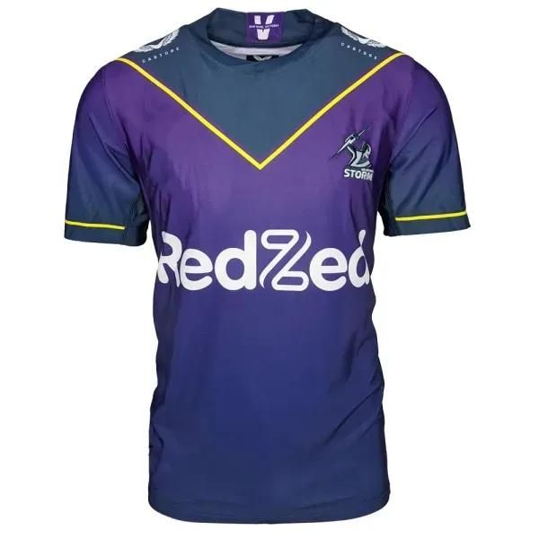 conjunto 2022 MELBOURNE STORM HOME JERSEY 2022/2023 Melbourne Storm Home/Away Rugby Jersey TREINAMENTO JERSEY SHORTS tamanho S5XL