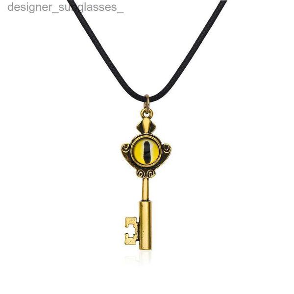 Kolye Kolyeler Baykuş Klasik Ev Kolye Portal Key Bronz Kaplama Metal Kolye Çizgi Fanlar Cosplay Party Mücevher Accessoriesl231218