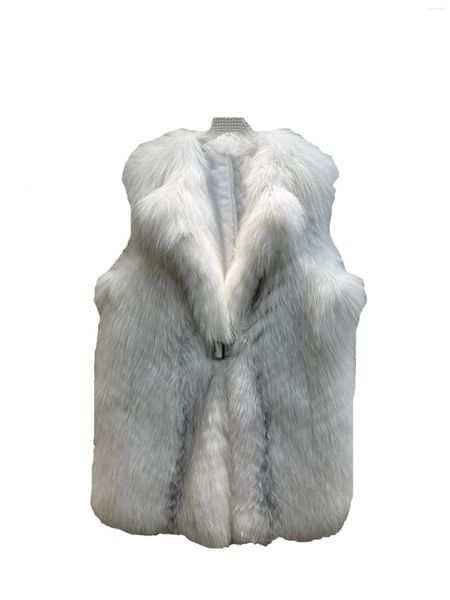 Женский меховой жилет, модный, теплый и удобный, осень-зима 2024, 1202