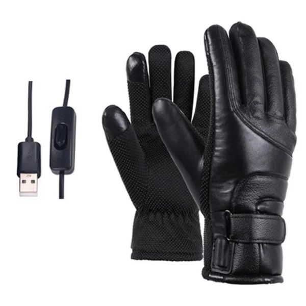 Handschuhe Fünf Finger Handschuhe Winter elektrisch beheizt USB wiederaufladbar wasserdicht AntiCold