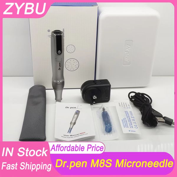 Pro Wireless Dr.pen M8S Auto Micro Needles System Cuidados com a pele MTS Stamp Microneedling Roller Dermapen Crescimento capilar Mesoterapia Anti Aging Dr Pen