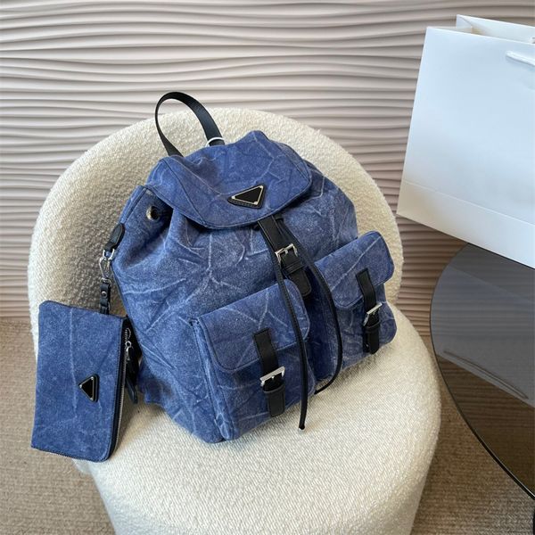 Designer-Rucksack, 2 Farben, modische Rucksäcke für Damen, Fallschirmstoff, kleine Luxus-Geldbörse, Handtasche, Büchertasche, Umhängetasche, Herren-Umhängetaschen