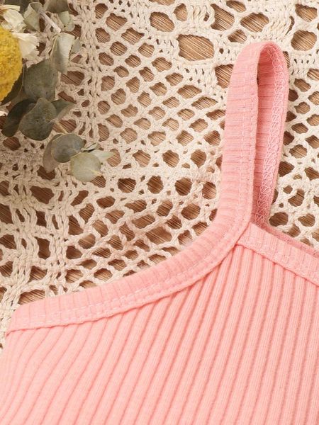 Комплекты одежды ZZLBUF Детские штаны для девочек Комплект без рукавов с рюшами и расклешенным принтом бабочки (розовый, 6 лет)