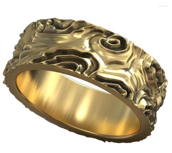 Anelli a grappolo 9g Vento Ornamento tradizionale asiatico orientale Fede nuziale Oro 925 Argento sterling massiccio