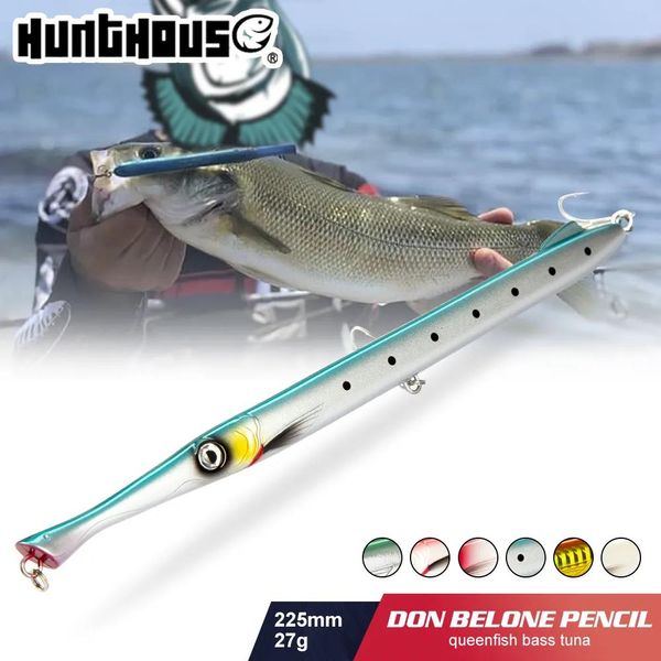 Cazibeler yemleri Hunthouse Balıkçılık Cazibesi Barracuda Swimbait Wobber Kalem Stickbait Bating Deniz Bas Leerfish Ton Balık Don Belone