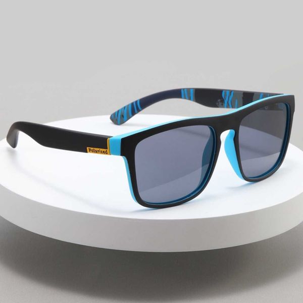 Brillen für Damen, Outdoor-Fahrradbrille, verschreibungspflichtige Sport-UV-beständige Herren-Fahrrad-Sonnenbrille aus Nylon, polarisiert, Blau