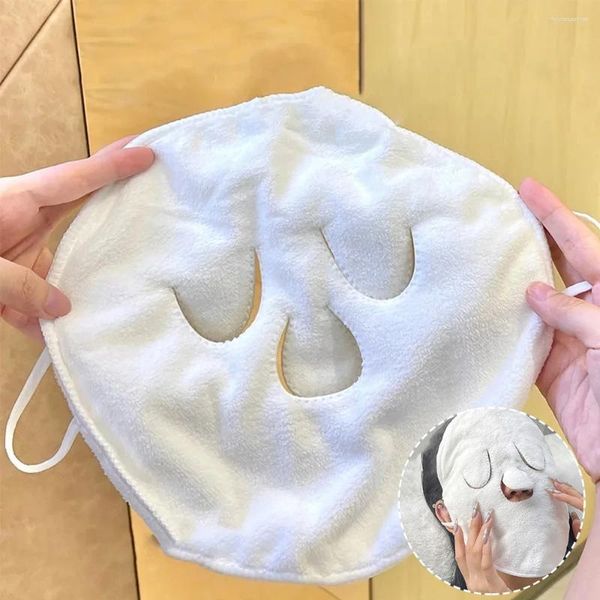 Asciugamano maschera per la cura della pelle impacco di cotone viso bagnato al vapore apre i pori strumento domestico pulito