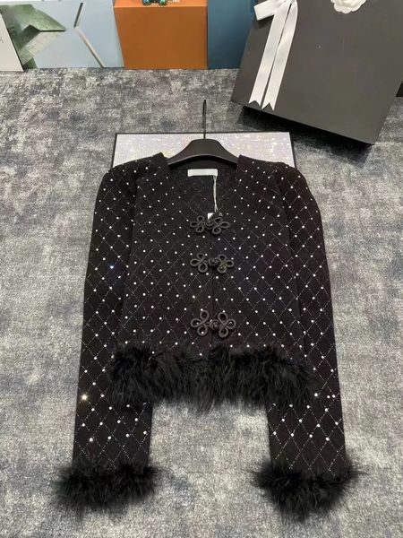 Miui Top Designer Cardigan Pullover Ladies Strick Haar Mode weibliche Herbst Kleidung weiß lose Langarm Elegant Casual Top Size S M L 661