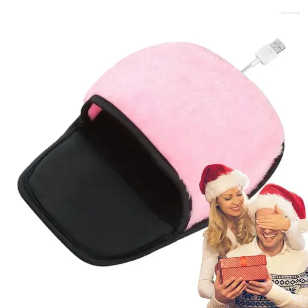 Luvas descartáveis mão mais quente mouse pad usb aquecido para o inverno dos desenhos animados tapetes de mesa escritórios acessórios do computador