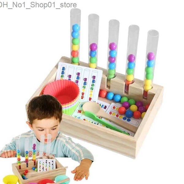 Sortieren, Verschachteln, Stapeln, Spielzeug, Farbsortierbälle, Kinder, pädagogisches Lernspielzeug, Farbsortierspielzeug, Farbklassifizierungsspiel-Set, perfektes Geschenk für Kinder, Q231218