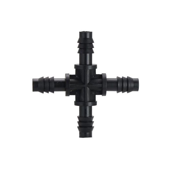 Equipamentos de rega Redutor Tee Conector de jardim de quatro vias Divisor de mangueira de irrigação Capilar Água Gramado Estufa Micro Sprinkler Dr Dhztn