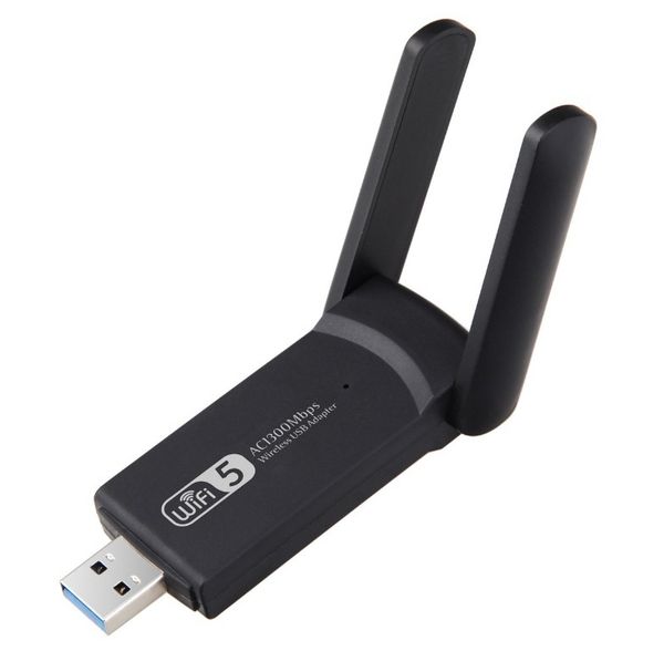 Adattatore WiFi USB 3.0 Adattatore di rete wireless USB dual band 1300Mbps WiFi 5G/2.4G per PC portatile desktop Adattatore wireless dongle WiFi dual band