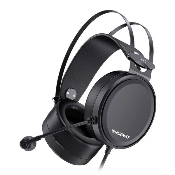 Handy-Kopfhörer NUBWO Gaming-Headsets N7 Stereo-PS4-Headset, kabelgebundene PC-Kopfhörer mit geräuschunterdrückendem Mikrofon, Bluetooth 231216