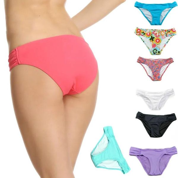 Conjunto de alta qualidade 100% original fábrica forrado monokini sexy bikini bottoms roupa de banho impressão biquíni calções de banho 11 opções de cores