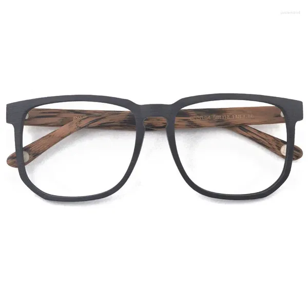 Óculos de sol Vazrobe 148mm Oversized Masculino Óculos de Leitura Óculos Quadro Homens Mulheres Prescrição Espetáculo Grão De Madeira Grande Quadrado Acetato