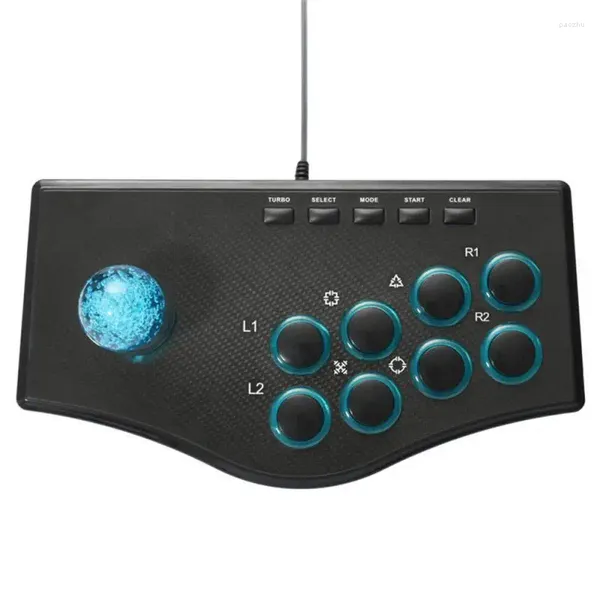 Oyun Denetleyicileri Arcade Joystick Gamepads Street Fighting Controller PC Bilgisayar için Stick USB Win7 Win8 Win8 Win10 OS