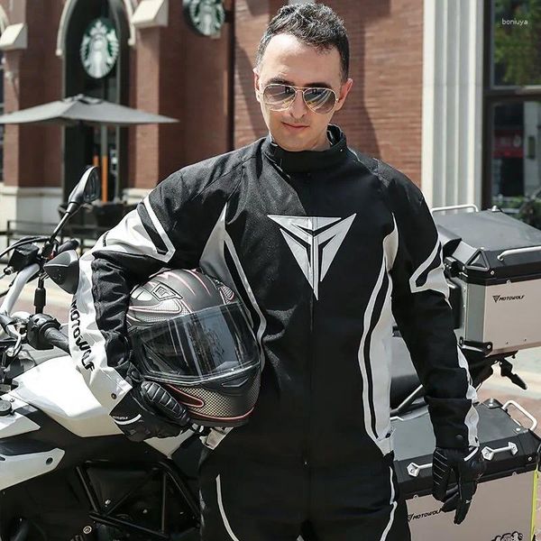 Abbigliamento da motociclista Motowolf Abbigliamento invernale da equitazione caldo Giacche da motociclista da uomo Pantaloni lunghi Impermeabili e antigoccia da corsa