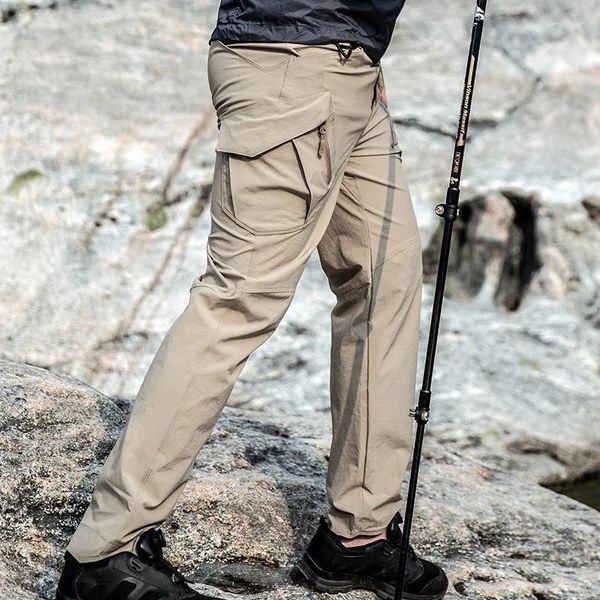 Calças masculinas verão ix9 tático ultra-fino respirável de secagem rápida leggings do exército calças de treinamento ao ar livre macacão