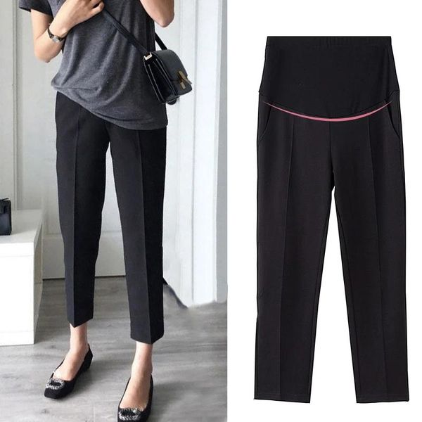 Capris calças de escritório leggings para grávidas inverno veet calças mulheres grávidas roupas quentes espessamento calças de gravidez roupas de mãe