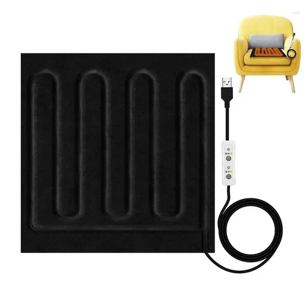 Teppiche USB-Heizkissen 5V elektrisch warm mit schnell einstellbarer winterwärmender waschbarer Folie für Kissenfuß