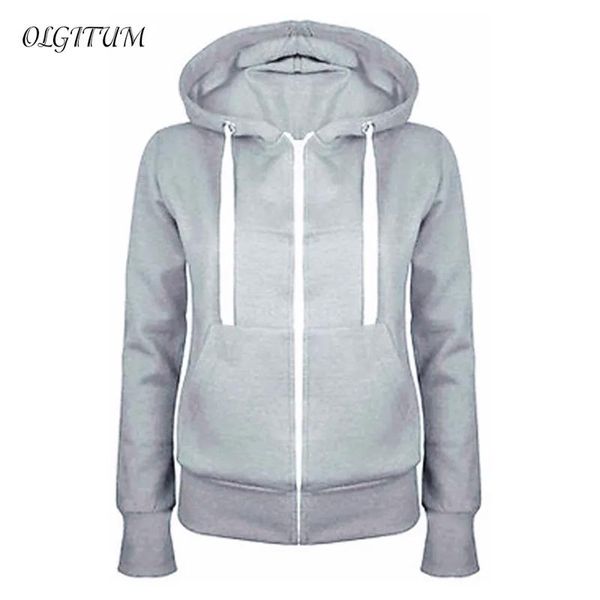 2017 Hoodies Moletom Senhoras Mulheres Homens Casaco Top NOVO 5 Cores Unissex Simples Zip Up Com Capuz Zíper