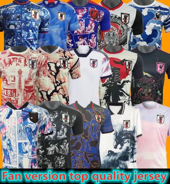 Maglie da calcio Maglie giapponesi 2023 Cartoon ISAGI ATOM TSUBASA KUBO MINAMINO ASANO DOAN ITO DONNA BAMBINI KIT Uniforme speciale giapponese 22 23 Maglia da calcio Versione giocatore