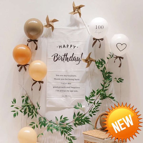 Ins decoração de feliz aniversário, fundo de parede, tapeçaria, crianças, adultos, festa, pequenos cenários, adereços para fotos, decoração de casa 75x58cm, decoração de casa