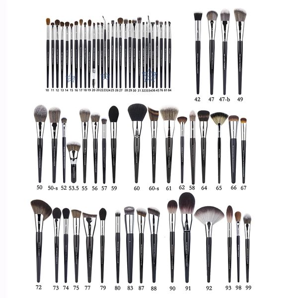 Make-up-Pinsel, 67-teilig, S-Serie, Make-up-Pinsel-Set, Puder, Foundation, Kontur, Creme, Rouge, Concealer, Lidschatten, Falten, Eyeliner, Augenbrauen, Make-up-Pinsel 231218