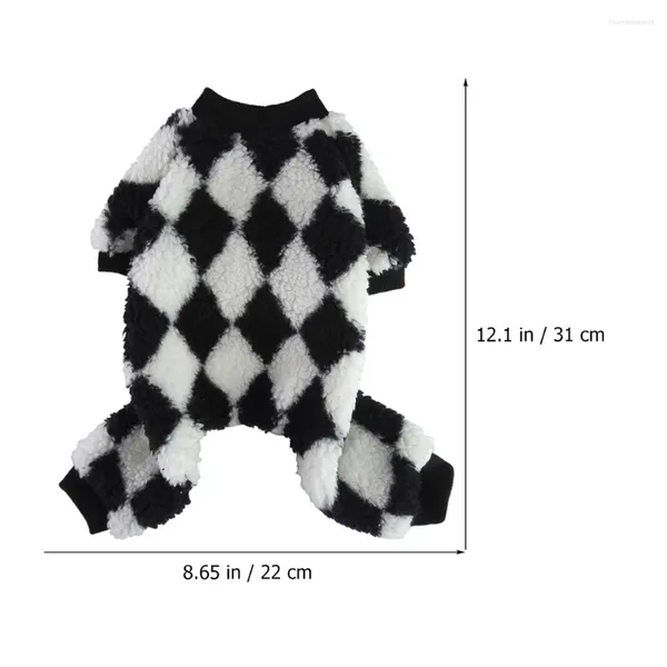 Dog Apparel Pet Pajamas Comfortable Clothes Decorative Costume Halloween Puppy Sleeping Dogs Wear-resistant Footed Flannel Garment Tiny