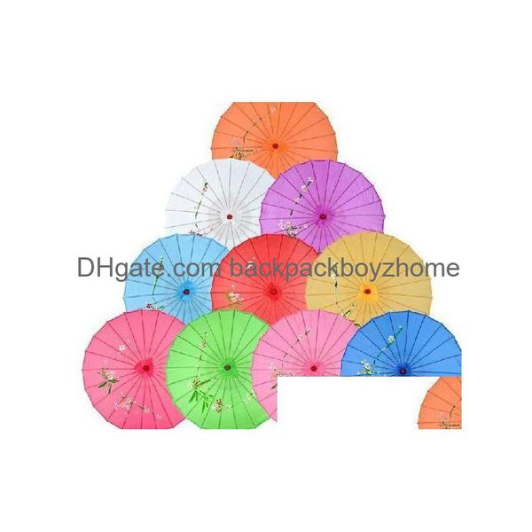 Ombrelli Colori assortiti con disegni di fiori dipinti a mano Matrimonio Sposa Ombrello Ombrellone in seta Consegna a goccia Giardino domestico Sole Dheq7