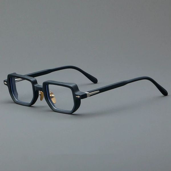 Mode-Sonnenbrillenfassungen, Vintage, personalisierbar, modisch, dicke Platte, quadratisch, hochwertige Brillenfassung, optische Herrenbrille mit verschreibungspflichtigem Anti-Blaulicht-Brille 231218