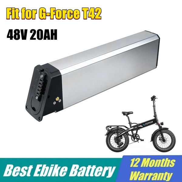 Аккумулятор GForce T42 750 Вт, складной запасной аккумулятор для электрического велосипеда с толстыми шинами, 48 В, 20 Ач, 960 Втч, литиевые батареи Intube, батарея ALX108