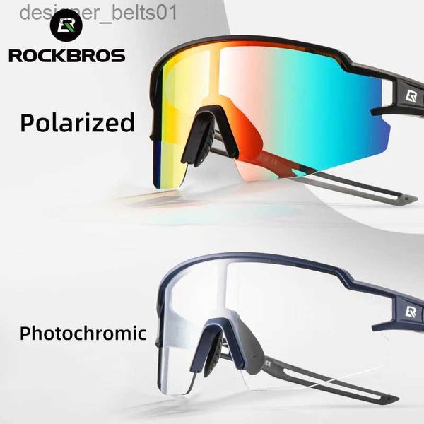 Sonnenbrille ROCKBROS Photochrome Fahrradbrille Polarisiert Eingebauter Myopierahmen Sport-Sonnenbrille Herren Damen Brille Fahrradbrille GoggleL231218