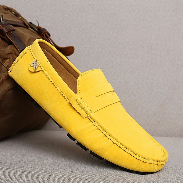 Kleid Schuhe Designer Männer Penny Loafers Mode Italienische Luxus Marke Mocasines Hombre Große Größe 35 48 Hochzeit Party Mann Wohnungen 231218