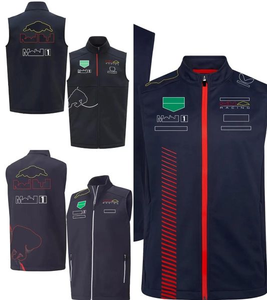 Bekleidung 2023 Neue ärmellose Jacke Formel 1 Herren Rennweste Unterhemd Jersey Frühling Herbst Fahrradbekleidung Gilet Motorrad Waistcoa