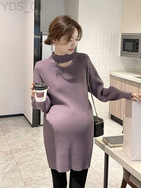 Umstandspullover, Pullover für schwangere Frauen für Herbst und Winter, koreanischer Stil, lockere Strickpullover, Übergröße, Umstandsstrickpullover, zln231218