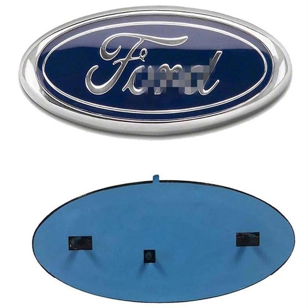 Emblemas 20042014 Ford 50 grade dianteira emblema da porta traseira oval 9 X3 5 decalque placa de identificação também se encaixa para F250 F350 Edge Explo233D