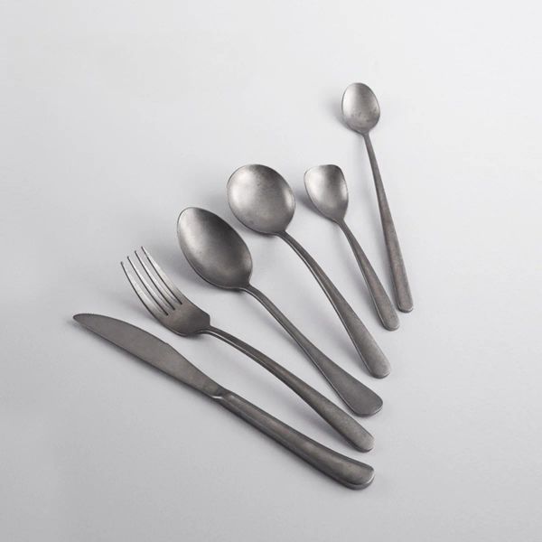 Retro-Stil Edelstahl Besteck Set Messer Gabeln Löffel für Mahlzeiten/Desserts Geschirr für Familienhochzeitsfeier