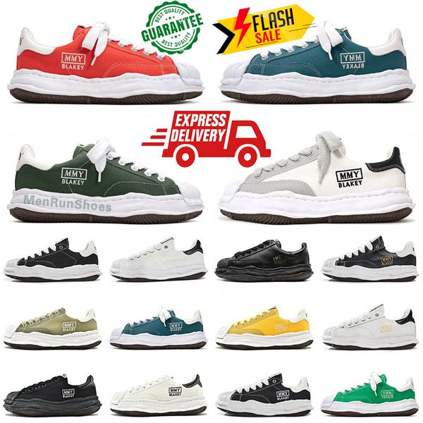 maison mihara yasuhiro Scarpe tela bassa MMY Designer scarpa da donna da uomo Bianco Nero Streetwear Sneakers suola grossa ondulata Chaussure Giallo Maisons Scarpe da ginnastica da corsa