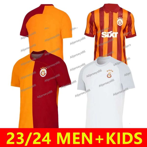 2023 2024 ICARDI Galatasaray Thuis Weg ZIYECH Voetbalshirts 23/24 MERTENS MATA Heren Kindervoetbalshirts _Jersey