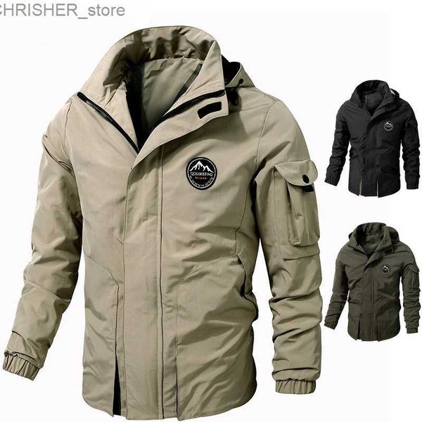 Taktik ceketler Erkekler için gündelik ceketler rüzgar geçirmez siyah yeşil askeri bombardıman kargo 2023 bahar sonbahar giyim büyük boy 6xl 7xl 8xll231218