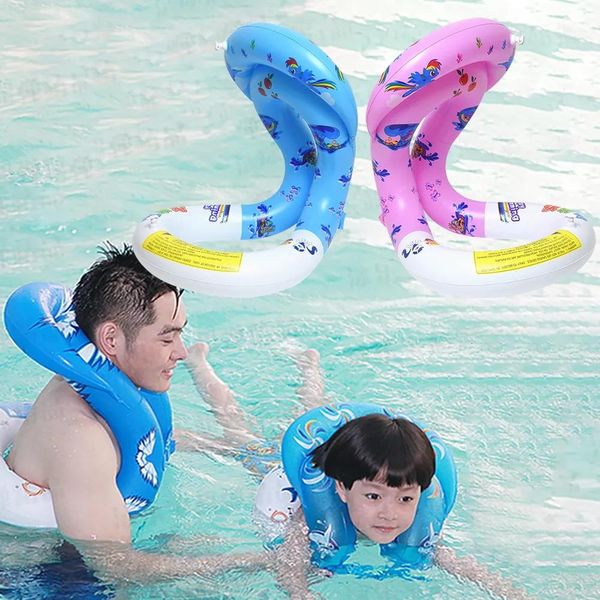 Tubos flutuadores infláveis tubos jaqueta inflável para crianças bebê flutuante colete salva-vidas de segurança maiô flutuante flutuabilidade colete de natação
