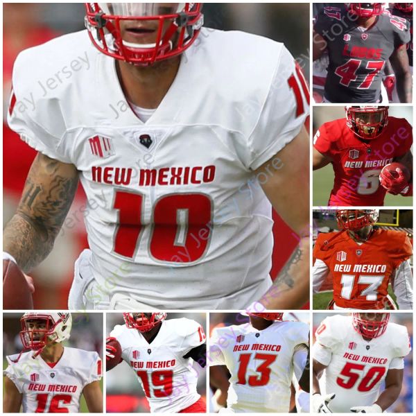 CUSTOM New Mexico Lobos NMU Football Jersey NCAA College Brian Urlacher Tevaka Tuioti Sheriron Jones Ahmari Davis Kress Williams Hearn Hart