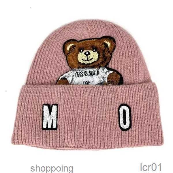 2024 Luxurys Beanie Hut Schädel Kappe Winter Kaschmir Buchstaben Outdoor Motorhaube Stricken Hüte Warme Mehrfarbige Mode Bär Beaniesagoy