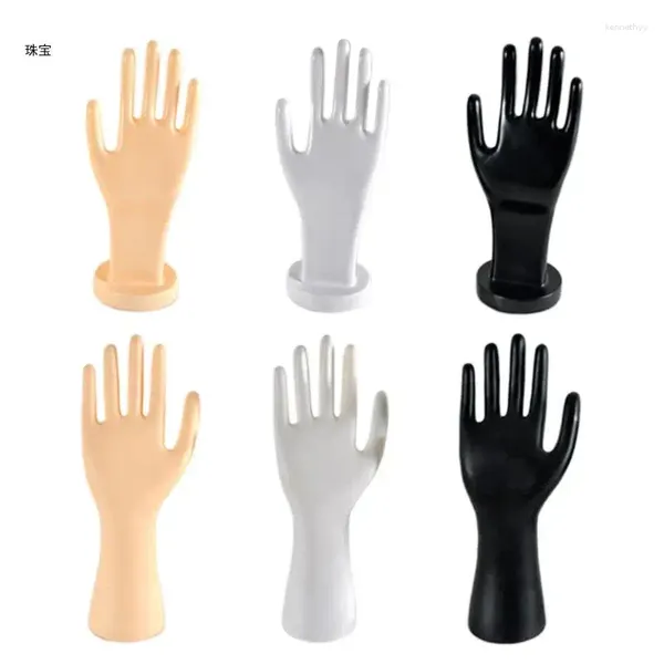 Schmuckbeutel X5QE Mode Mannequin Hand Arm Modellhalter für Frauen Ringe Halskette Display