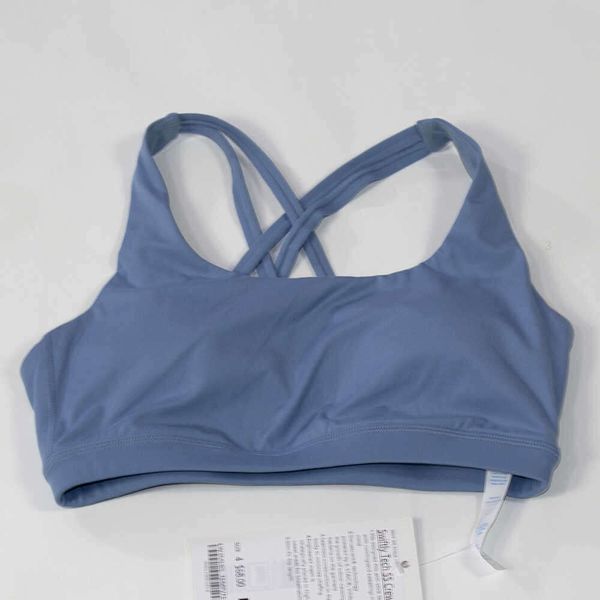 lu-05 Reggiseno energetico da yoga con cinturino incrociato Canotta sportiva da donna Canotta attillata da corsa Fitness Abbigliamento da palestra Allenamento Casual Ves