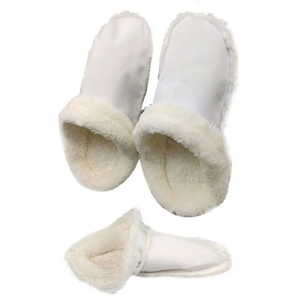 Peças de sapatos acessórios 1 par forro interno de pelúcia de chinelos inserções de pelúcia peludo para sapatos mamute capa substituição chinelo palmilhas de pele 231218