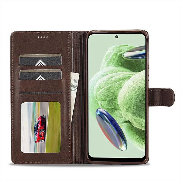 Caixas caso para poco x5 pro 5g caso de couro vintage telefone flip carteira capa para coque